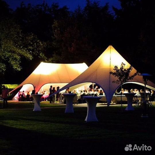 Тент шатер звезда в аренду 35-290 кв.м