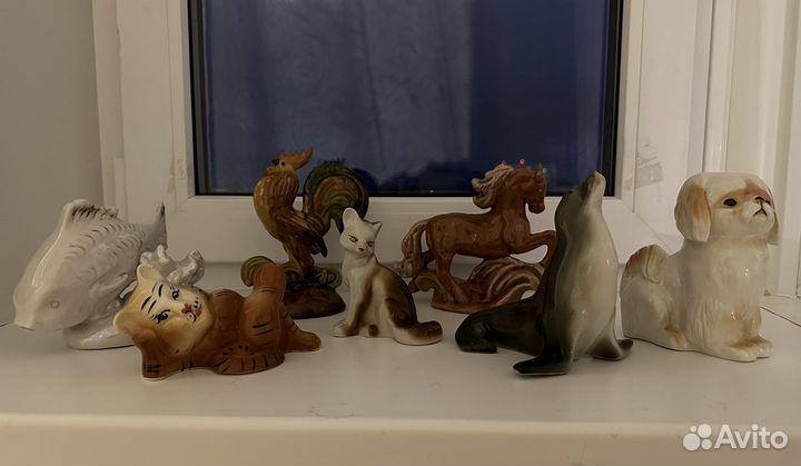 Статуэтки фарфор, гжель СССР