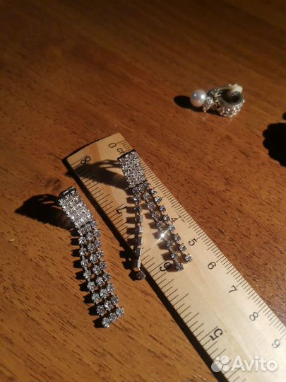 Винтажные клипсы и бижутерия