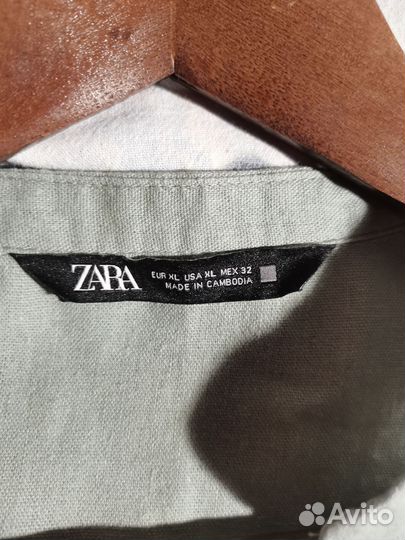 Рубашка zara.Лён