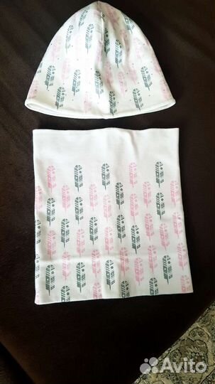 Шапка и снуд для девочки Польша