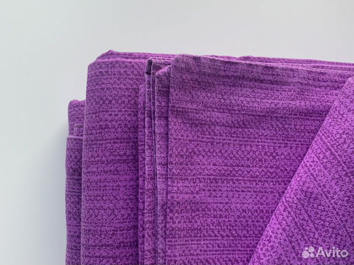 Постельное бельё двуспальное фиолетовое перкаль