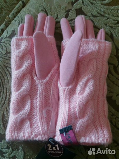 Новые женские перчатки митенки