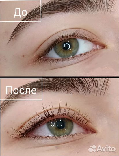 Ламинирование ресниц,оформление бровей,чистка лица