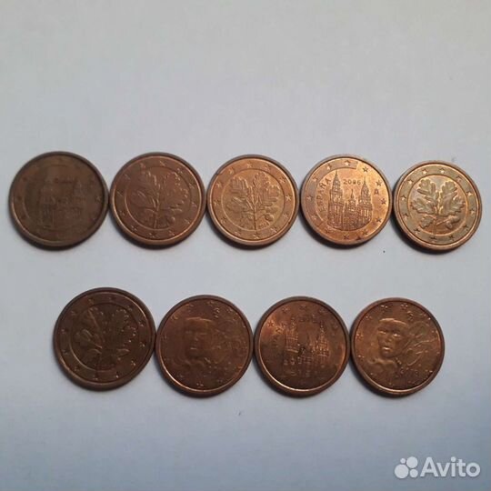 Набор монет: Евро и евроценты