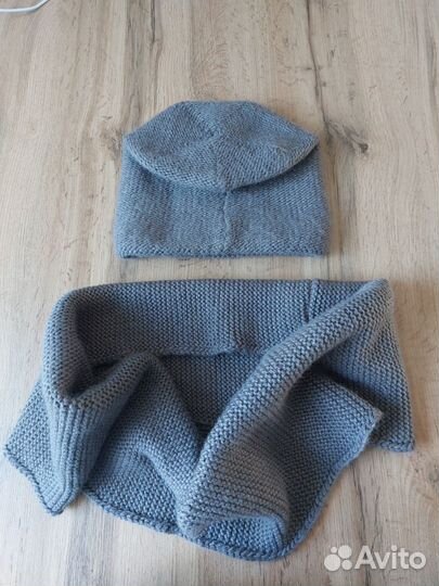 Шапка и снуд женские зимние