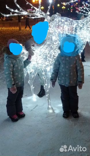 Зимний комбинезон для девочки 104 110