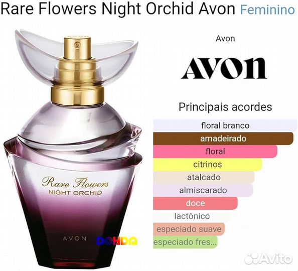 Парфюмерная вода Avon Rare Flowers Night Orchid