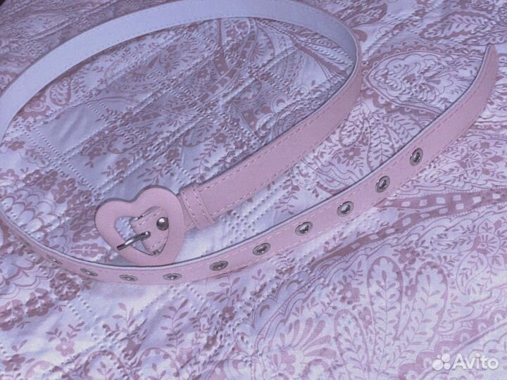 Пояс ремешок с сердечком в стиле лолита y2k