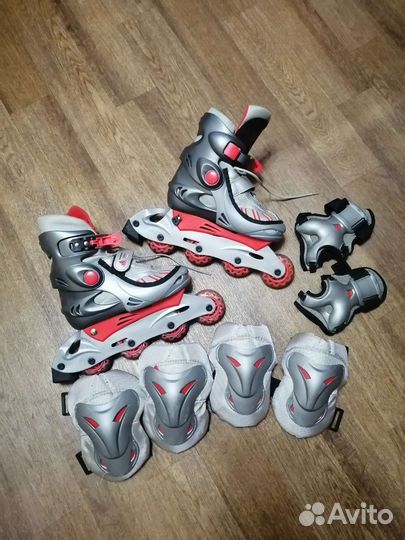 Роликовые коньки + защита