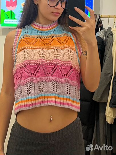 Топ вязанный Zara