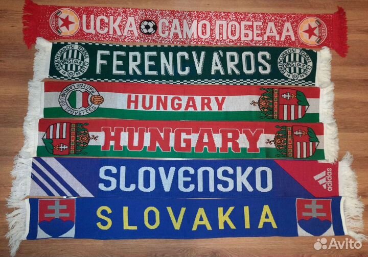 Футбольные шарфы клубов и сборных