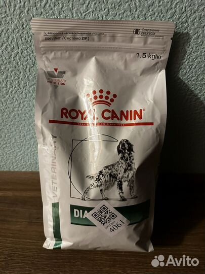 Корм для собак royal canin diabetic 1,5 кг