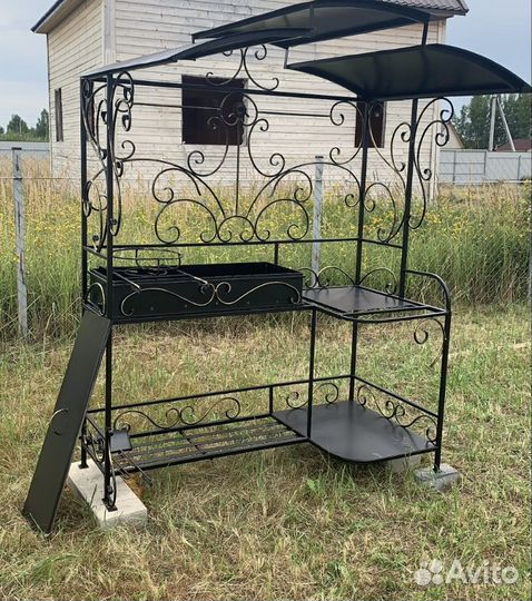 Мангал с печью