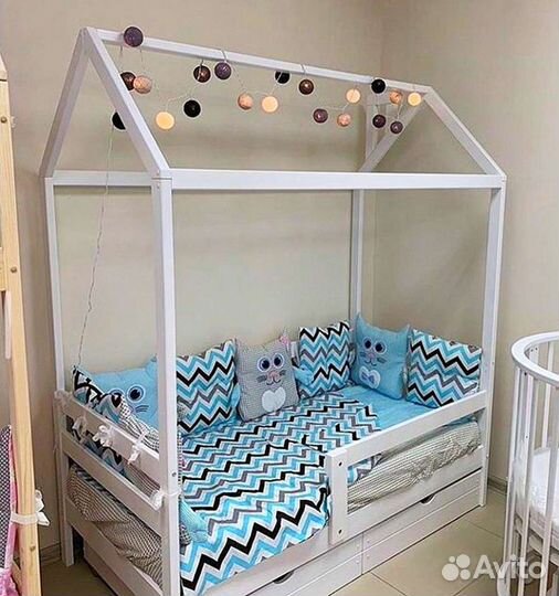 Кроватка в наличии детская домик классика 5К