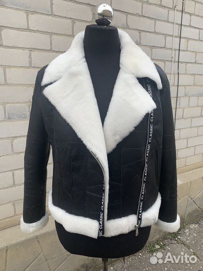 Куртка кожаная женская с мехом