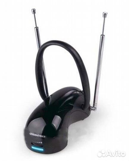 Комнатная антенна тв с усилителем greentek DTV-4
