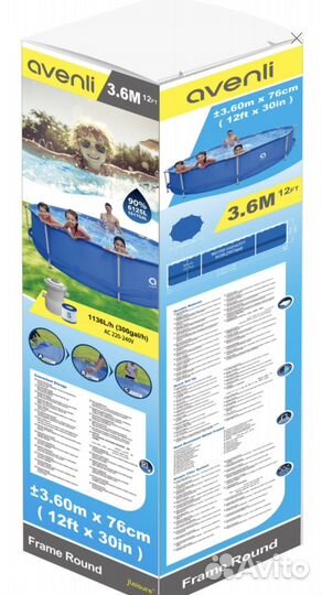 Каркасный бассейн 360*76