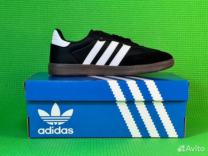 Кроссовки Adidas Samba Black Luxe Качество