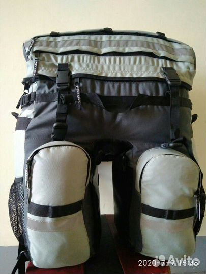 Велорюкзак. Рюкзаки для велотуризма. Велобаулы