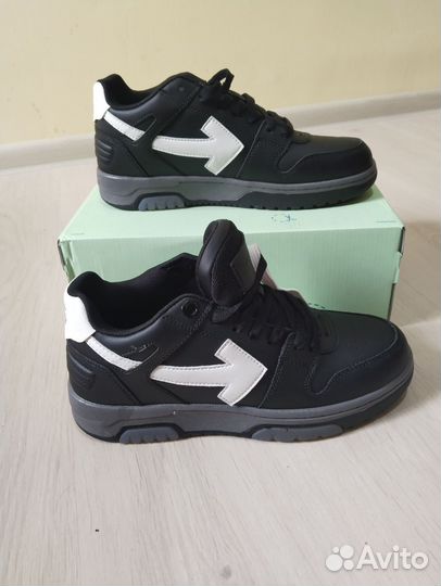 Кроссовки off white out of office black/white