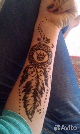 Мехенди,рисунки хной,временные тату