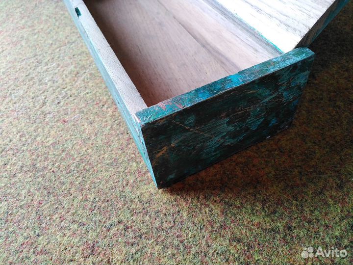 Шкатулка из тикового дерева в винтажном стиле