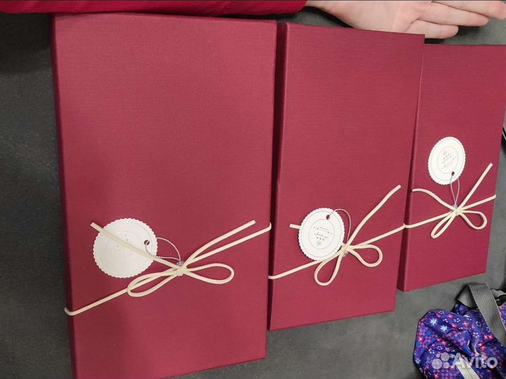 Набор подарочных жестких коробок 3 шт