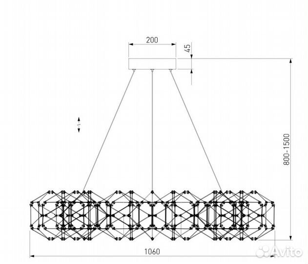 Подвесная люстра Eurosvet 90169/15