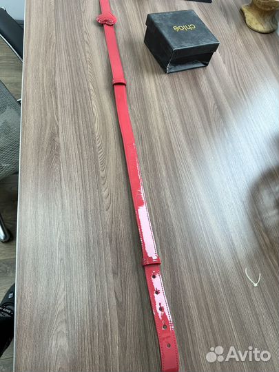 Ремень пояс женский натуральная кожа розовый