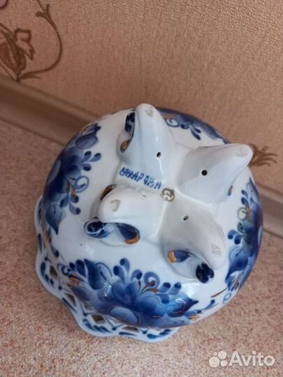 Ваза конфетница Гжель