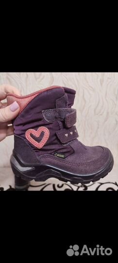 Ботинки зимние для девочки ecco