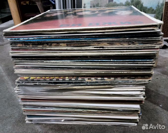 Грампластинки советские 100 штук
