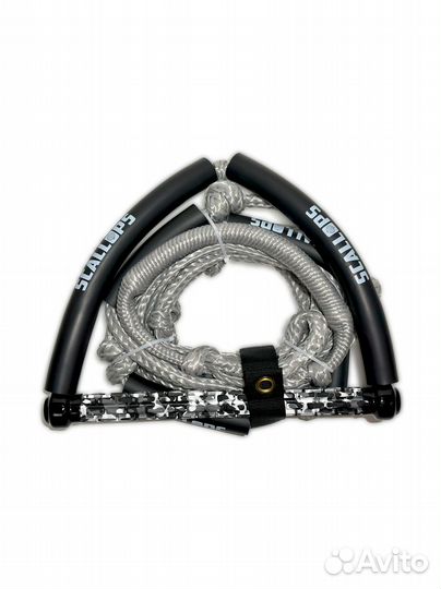 Фал с рукояткой scallops surf 3 секции Grey