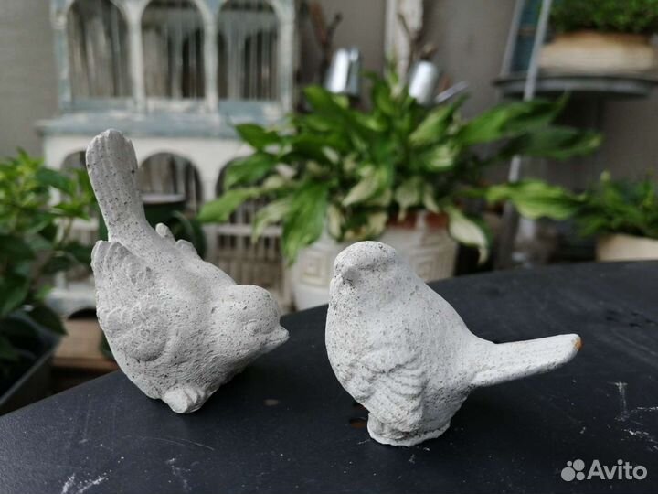 Птички из бетона