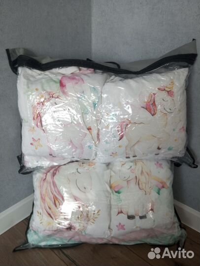 Подушки-бортики в кроватку