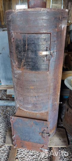 Печь для бани с баком