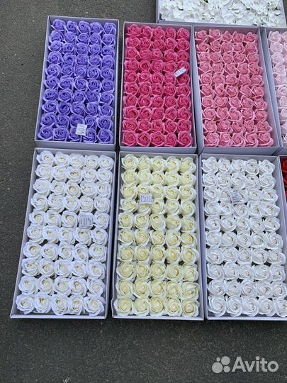 Мыльные цветы Цветы из мыла Розы мыльные