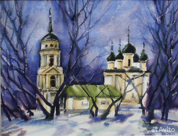 Картина акварель г. Воронеж 