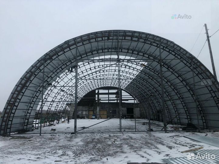 Строительство ангаров навесов