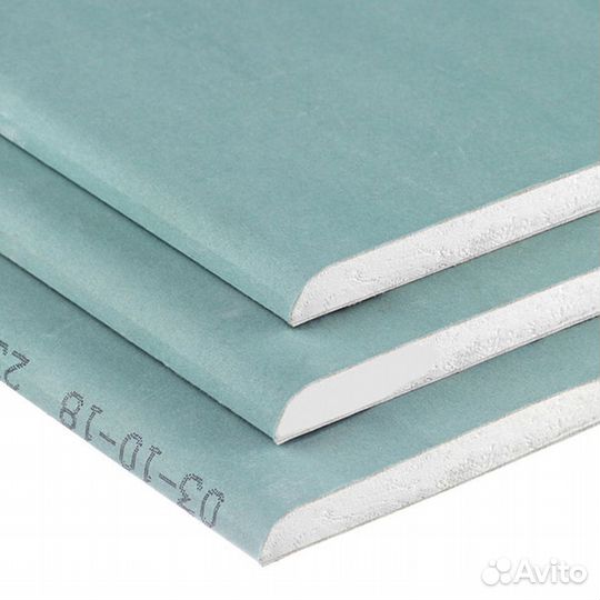 Гипсокартон 1500х600х12,5 мм влагостойкий