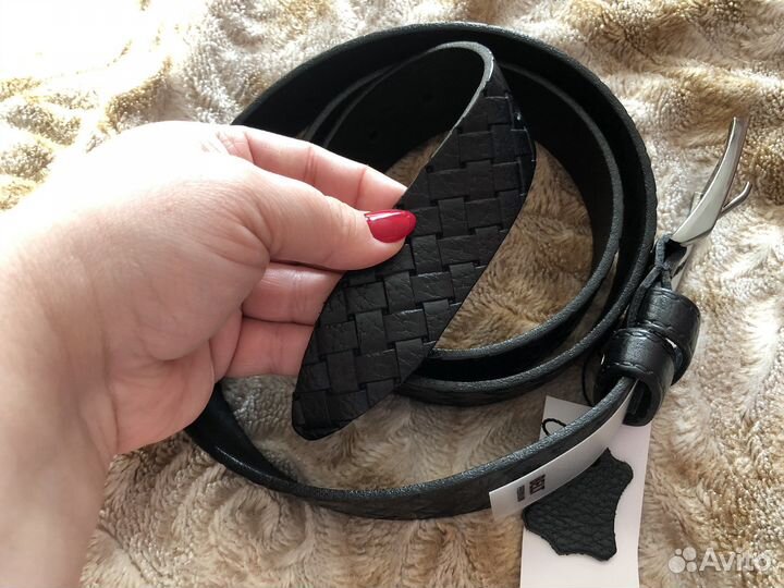 Ремень мужской новый кожаный