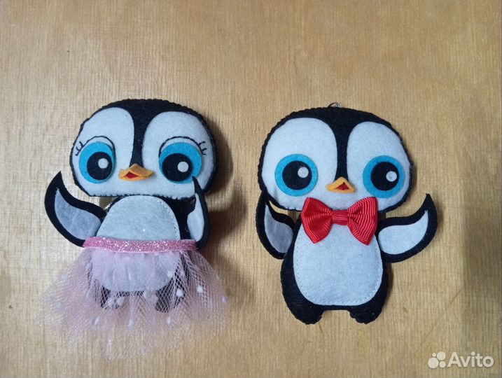 Новогодние игрушки из фетра на елку