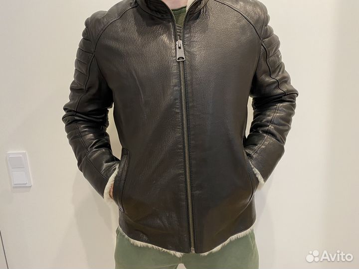 Дубленка натуральная мужская 48 50 размер