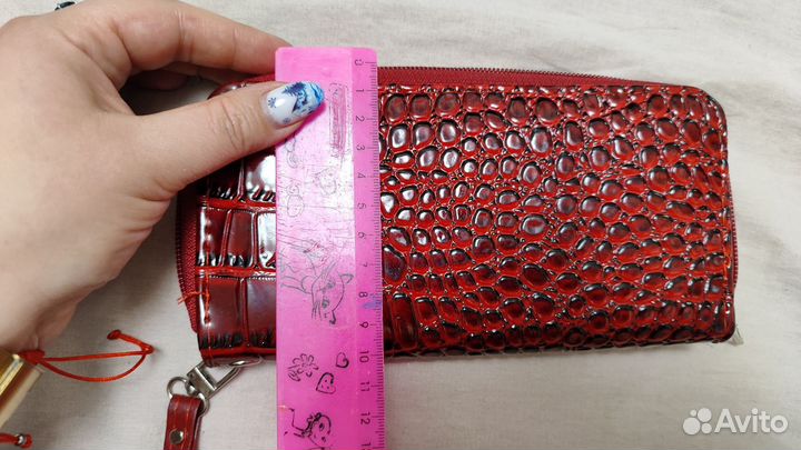 Кошелек женский красный новый