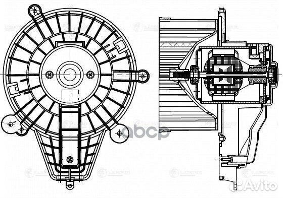 Э/вентилятор отоп, для а/м УАЗ 3163 Патриот