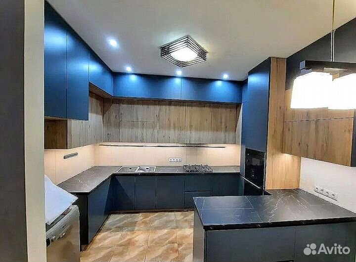 Кухня в потолок