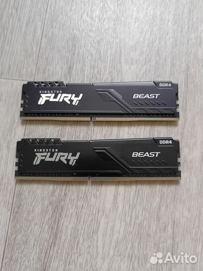 Кingston fury Веast Вlaсk 3200mhz, 32gb