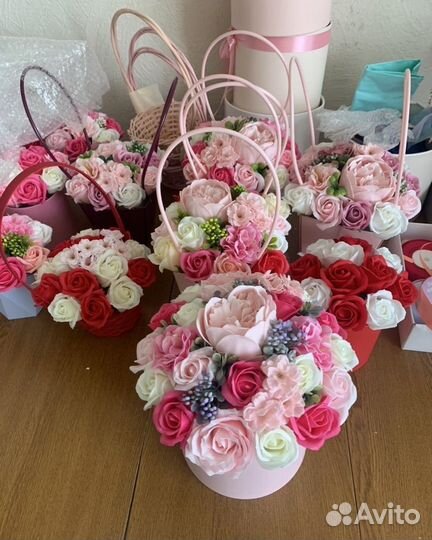 Цветы букеты из мыла