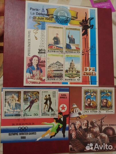 Марки люкс, Северная Корея, 16 блоков/листов, mnh